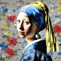 Bild 1 von Motiv Vermeer Flower- Pop Art - by Felix von Altersheim