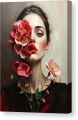 Bild 2 von Abstrakte Weibliche Portrait - Farbe Rot Flora 06
