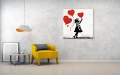 Bild 2 von Girl with Balloon Banksy Hommage Love triple - by Team W 32
