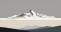 Bild 1 von Mont Blanc Malerische Berglandschaft - Minimalismus 02 by Team W 32