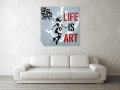 Bild 5 von Stencil Art Girl with Balloon- Life is Art 02 Edition of 50