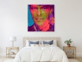Bild 3 von Motiv David Bowie Red Scarf Face by Felix von Altersheim **Logo wird nicht mitgedruckt