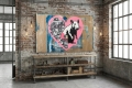 Bild 7 von Banksy Hommage Love Heart  Rabbit - 2 x verfügbar