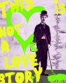 Einzelstück! Hommage an  Charlie Chaplin This is not an love Story Gelb 60x80 cm