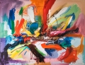 Bild 2 von Premium - XXL Galerie Rahmen - Vibrant - Naive Expressionismus Abstrakt