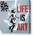 Bild 2 von Stencil Art Girl with Balloon- Life is Art 02 Edition of 50