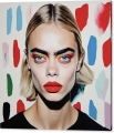 Bild 2 von Hommage Cara Delevingne 01 Pop Art Photo Realismus - Pop Art Photo Realismus