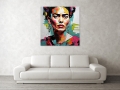 Bild 2 von Hommage Frida Kahlo Expressive 90 cm x 90 cm Leinwand