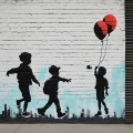 Bild 1 von Urban Life Kids Stencil Graffiti Stree Art -  Fotografie by Paffy