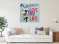 Bild 5 von Stencil Art Girl with Balloon- Love my life  02 Edition of 50